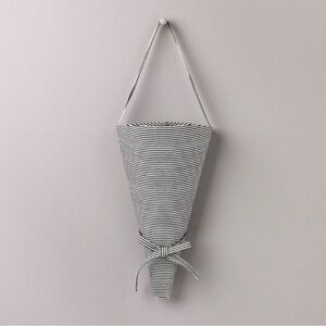 Ticking Stripe Flower Bouquet Tote Grey/Cream - Hearth & Hand with Magnolia